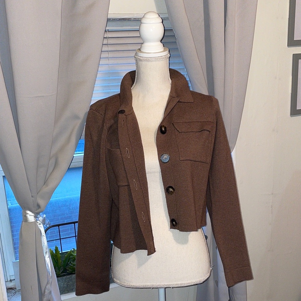 Brown Women's Jacket - Picture 2 of 4